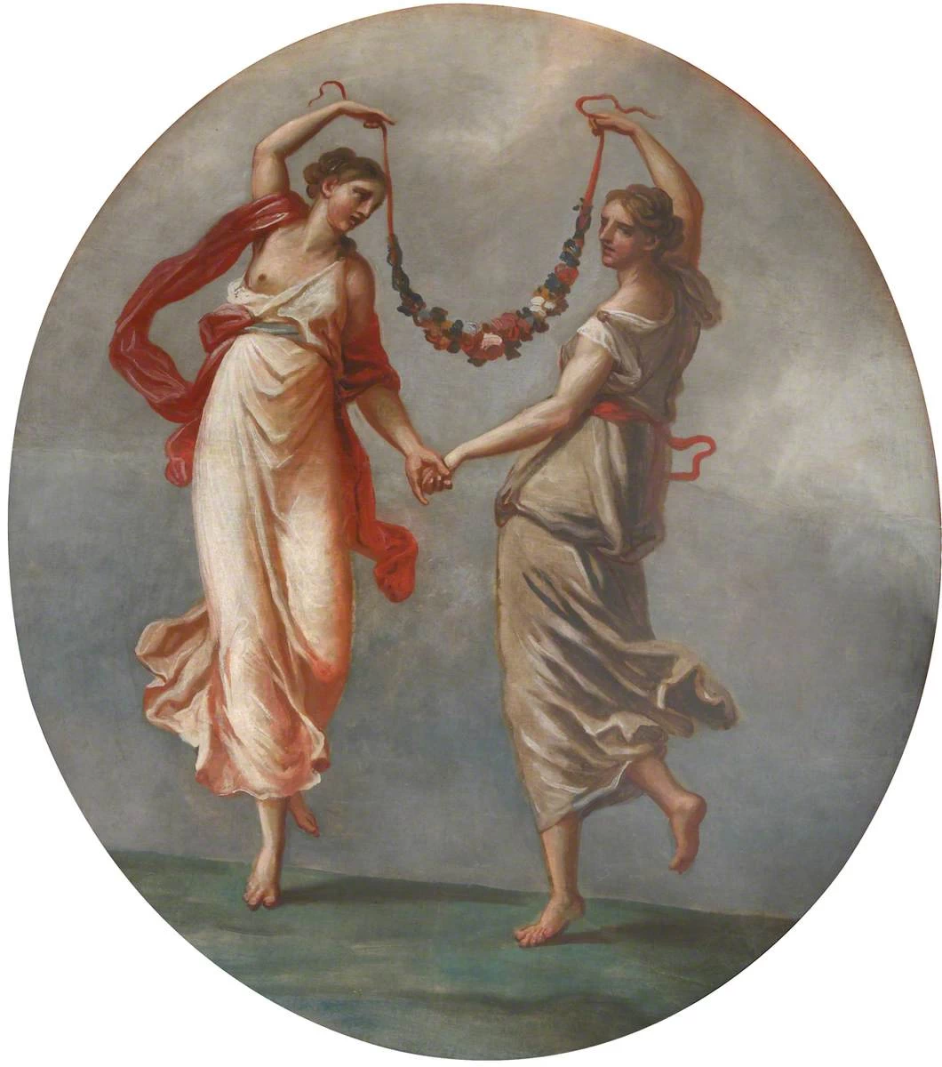Una coppia di donne danzanti - National Trust for Places of Historic Interest or Natural Beauty